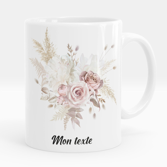 Taza personalizada - Flores