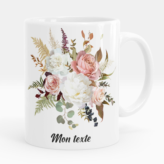 Taza personalizada - Flores