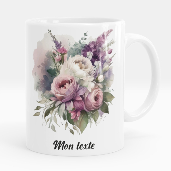 Taza personalizada - Flores