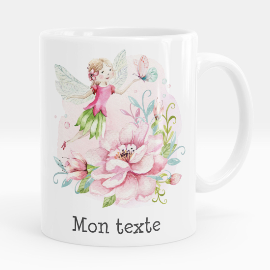 Taza personalizada - Hada flores