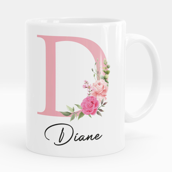 Taza personalizada - Letra D