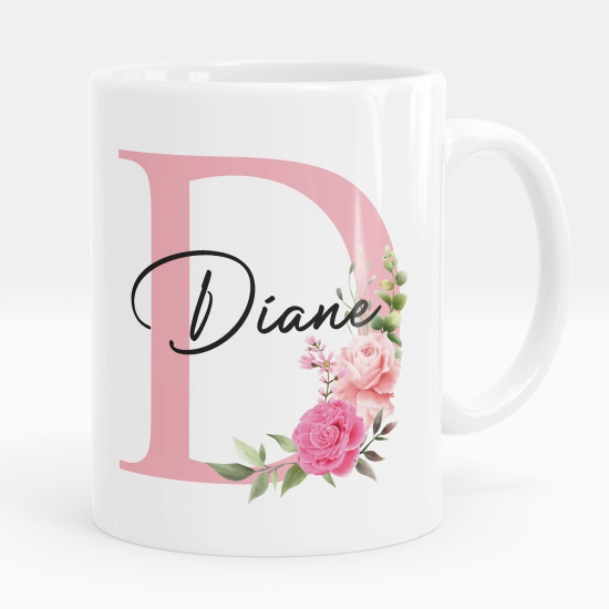Taza personalizada - Letra D