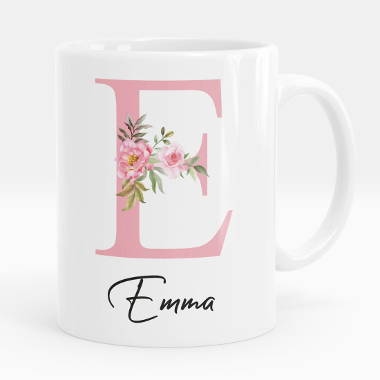 Taza personalizada - Letra E