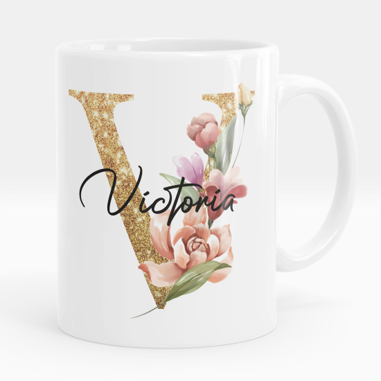 Taza personalizada - Letra V