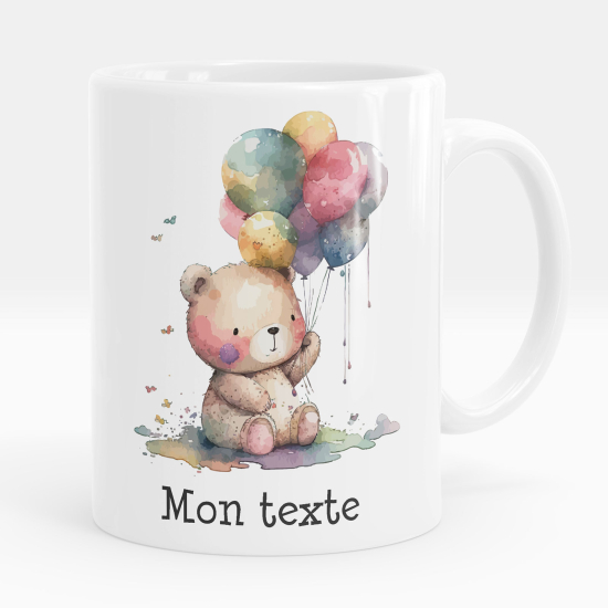 Taza personalizada - Osito globos
