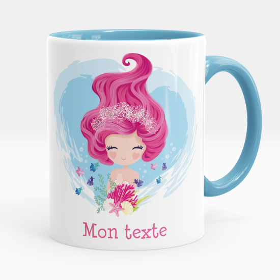 Taza personalizada - Sirena océano