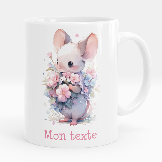 Taza personalizada - Sonríe flores
