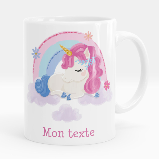 Taza personalizada - Unicornio arcoíris