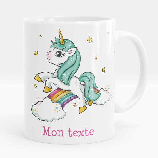 Taza personalizada - Unicornio arcoíris