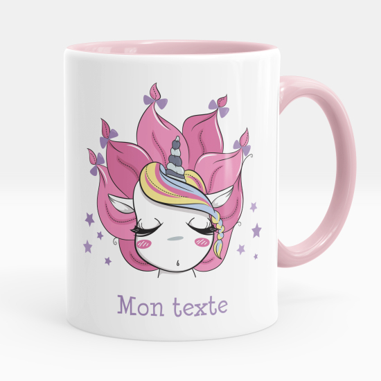 Taza personalizada - Unicornio estrellas