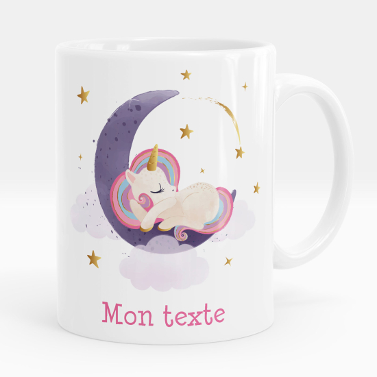 Taza personalizada - Unicornio luna