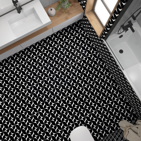 Vinilo Adhesivo antideslizante para baldosas  - Efecto Mosaico
