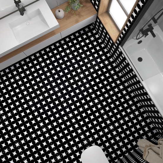 Vinilo Adhesivo antideslizante para baldosas  - Efecto Mosaico