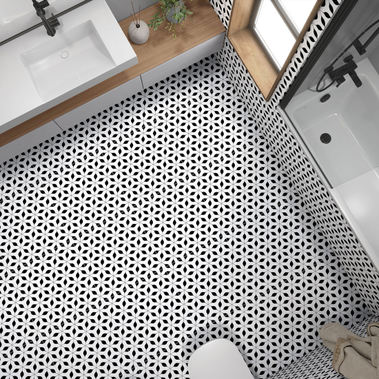 Vinilo Adhesivo antideslizante para baldosas  - Efecto Mosaico