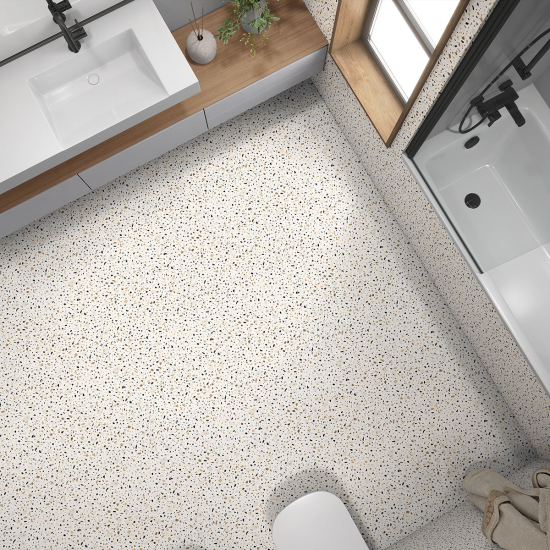 Vinilo Adhesivo antideslizante para baldosas  - Motivo Terrazzo