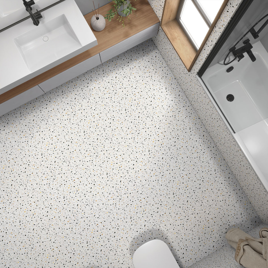 Vinilo Adhesivo antideslizante para baldosas  - Motivo Terrazzo