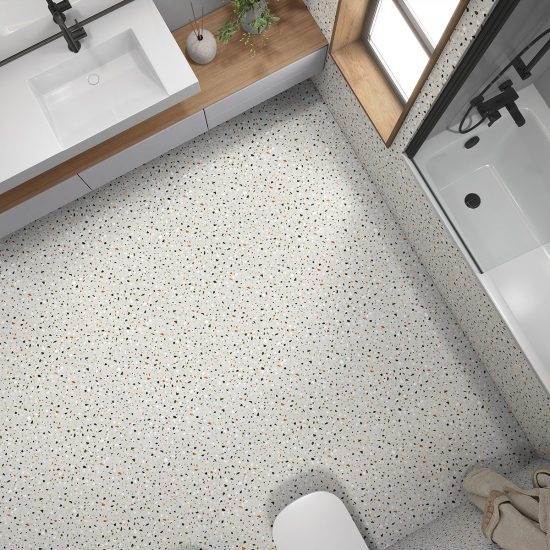 Vinilo Adhesivo antideslizante para baldosas  - Motivo Terrazzo