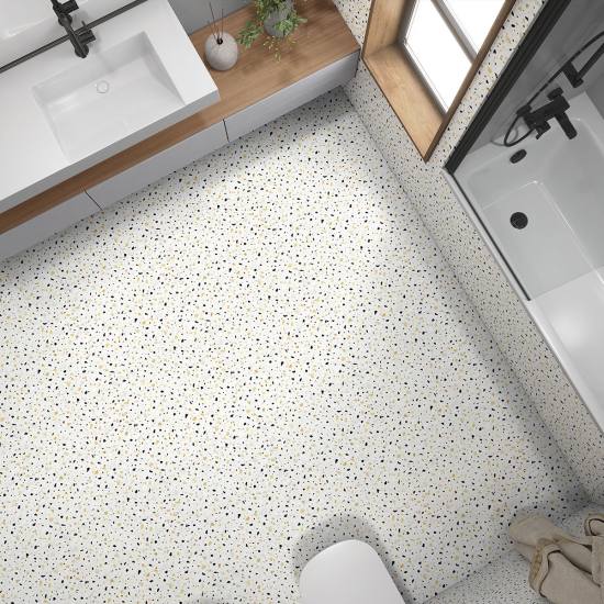 Vinilo Adhesivo antideslizante para baldosas  - Motivo Terrazzo