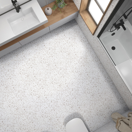 Vinilo Adhesivo antideslizante para baldosas  - Motivo Terrazzo
