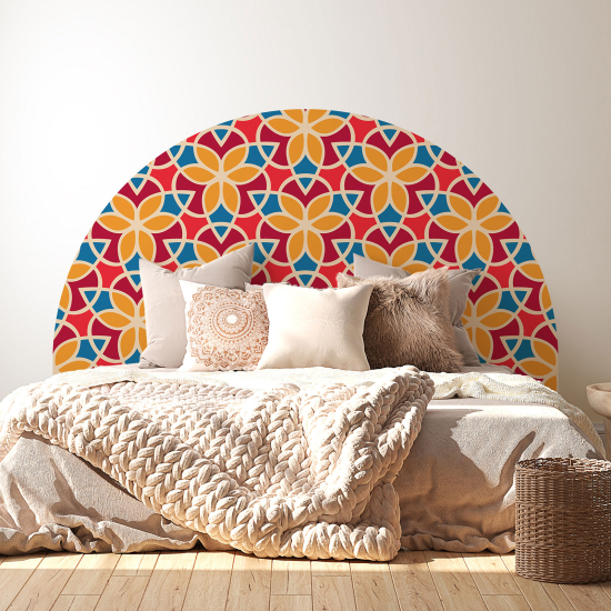 Vinilo Adhesivo Cabecero - Flores Mosaico