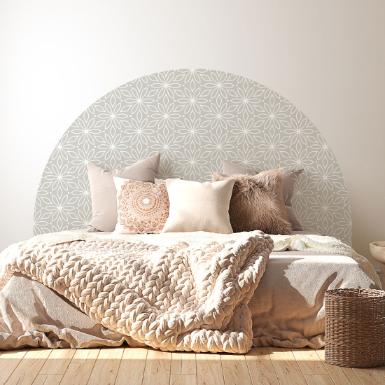 Vinilo Adhesivo Cabecero - Flores Mosaico