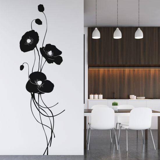 Vinilo Adhesivo Decorativo - Amapolas