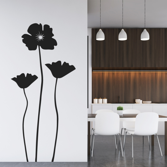 Vinilo Adhesivo Decorativo - Amapolas