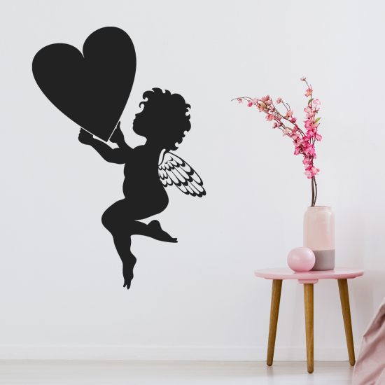 Vinilo Adhesivo Decorativo - Ángel Corazón