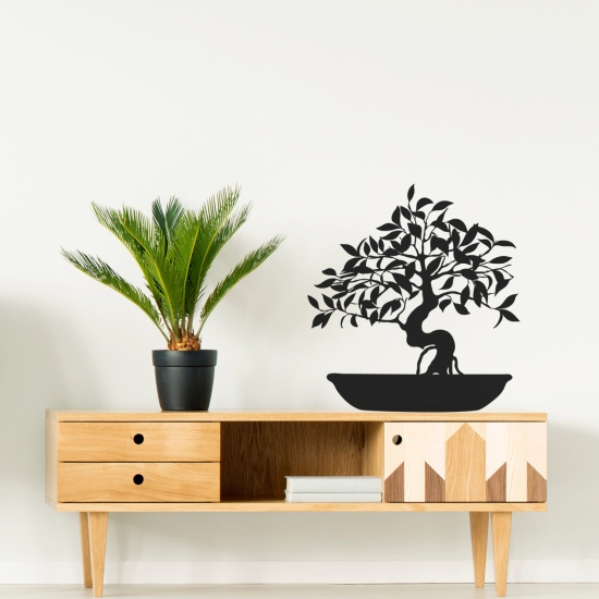 Vinilo Adhesivo Decorativo - Árbol Bonsái