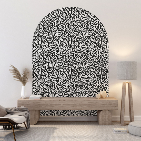 Vinilo Adhesivo Decorativo Arco - Letras