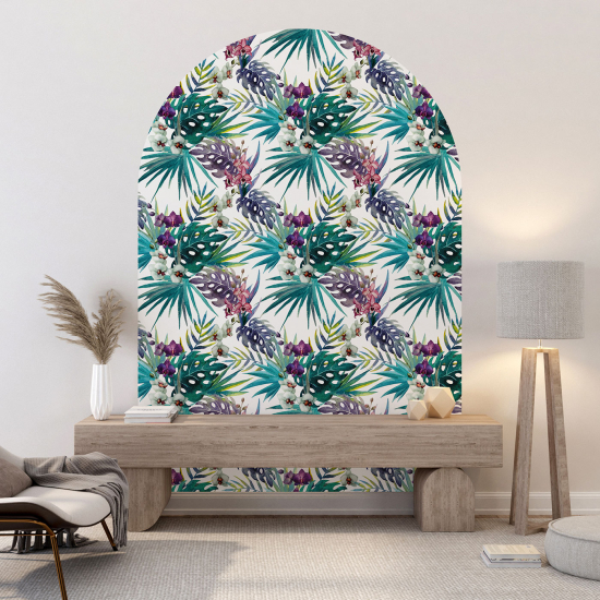 Vinilo Adhesivo Decorativo Arco - Motivo botánico