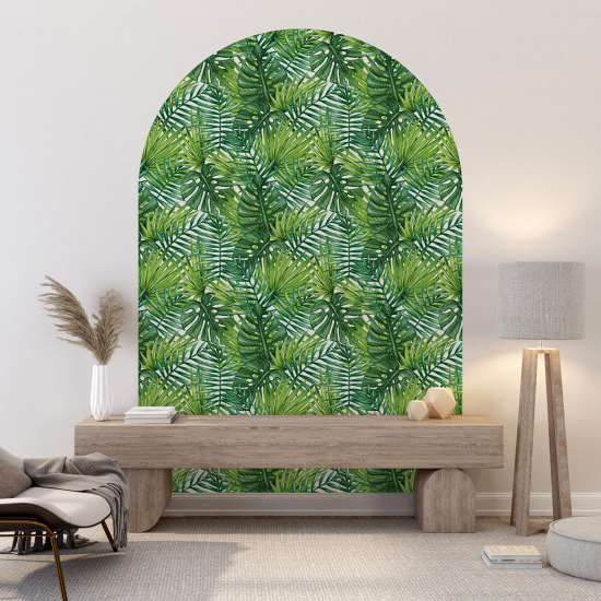 Vinilo Adhesivo Decorativo Arco - Motivo botánico