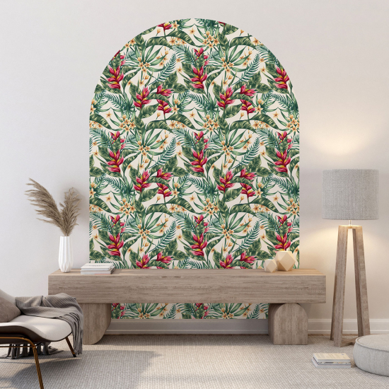 Vinilo Adhesivo Decorativo Arco - Motivo botánico