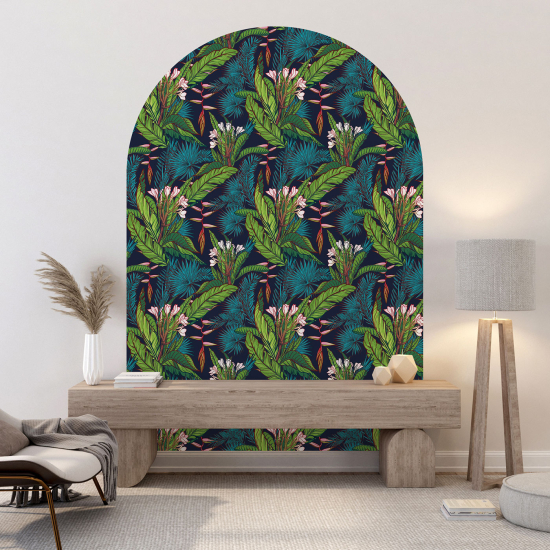 Vinilo Adhesivo Decorativo Arco - Motivo botánico
