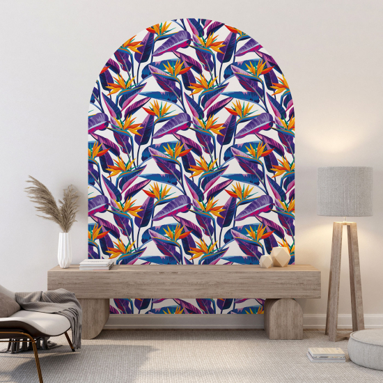 Vinilo Adhesivo Decorativo Arco - Motivo botánico