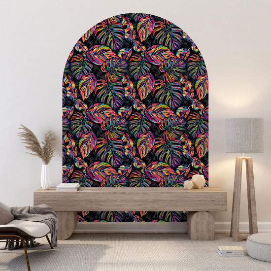Vinilo Adhesivo Decorativo Arco - Motivo botánico