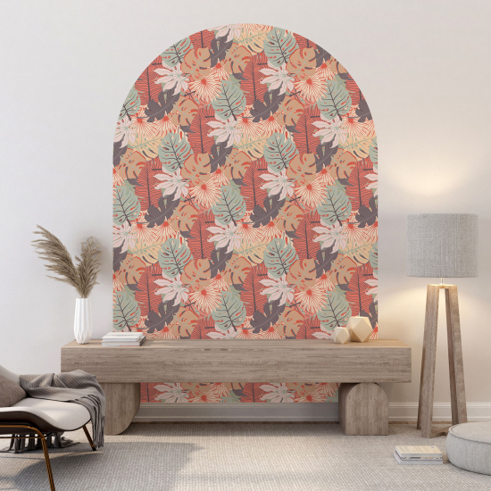 Vinilo Adhesivo Decorativo Arco - Motivo botánico