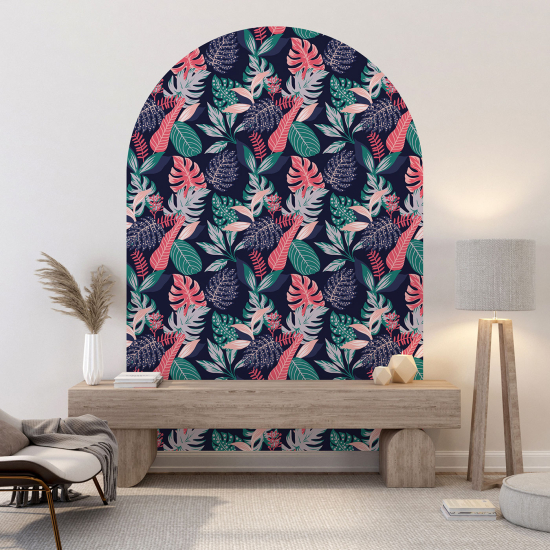 Vinilo Adhesivo Decorativo Arco - Motivo botánico