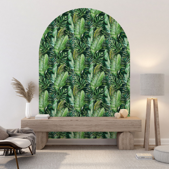 Vinilo Adhesivo Decorativo Arco - Motivo botánico