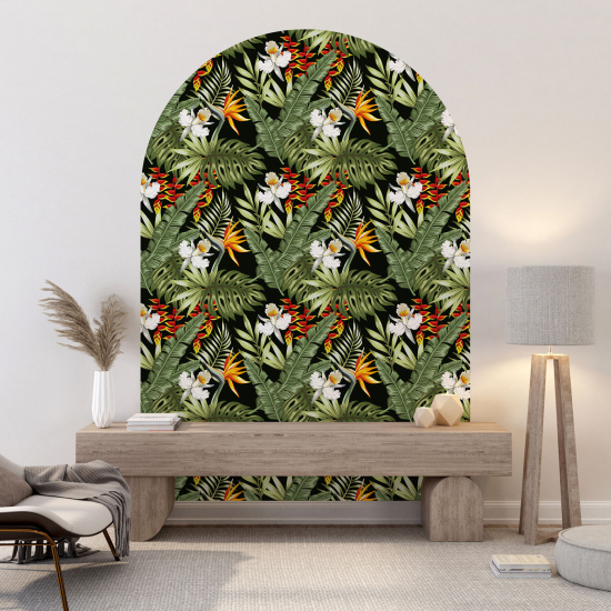 Vinilo Adhesivo Decorativo Arco - Motivo botánico