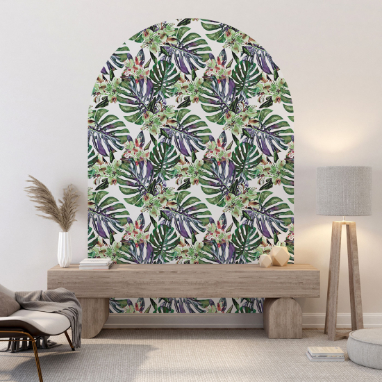 Vinilo Adhesivo Decorativo Arco - Motivo botánico