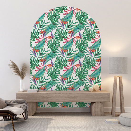 Vinilo Adhesivo Decorativo Arco - Motivo botánico