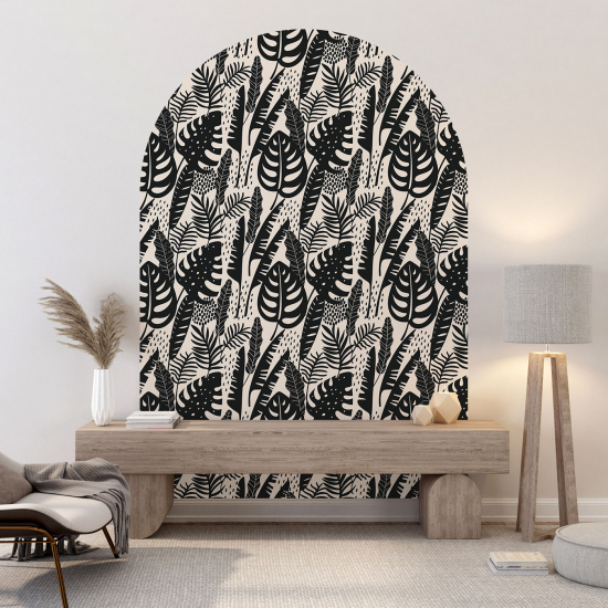 Vinilo Adhesivo Decorativo Arco - Motivo botánico