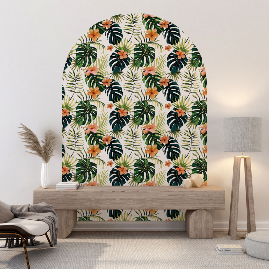 Vinilo Adhesivo Decorativo Arco - Motivo botánico