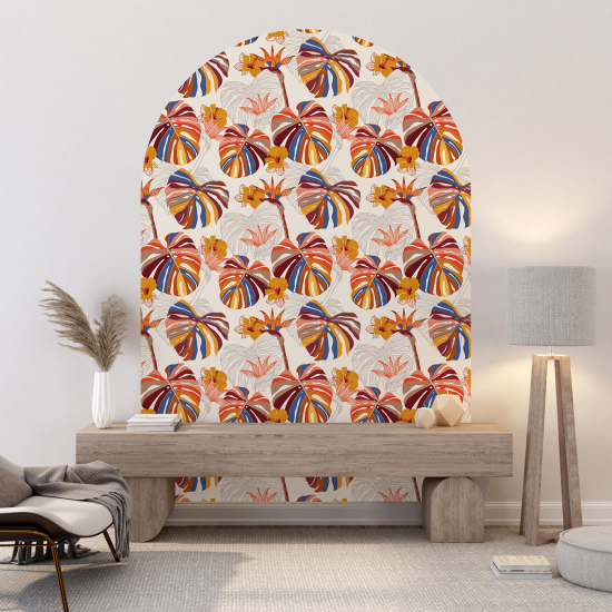 Vinilo Adhesivo Decorativo Arco - Motivo botánico