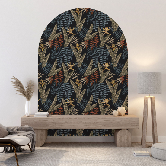 Vinilo Adhesivo Decorativo Arco - Motivo botánico