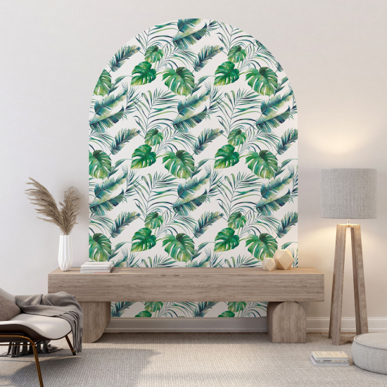 Vinilo Adhesivo Decorativo Arco - Motivo botánico