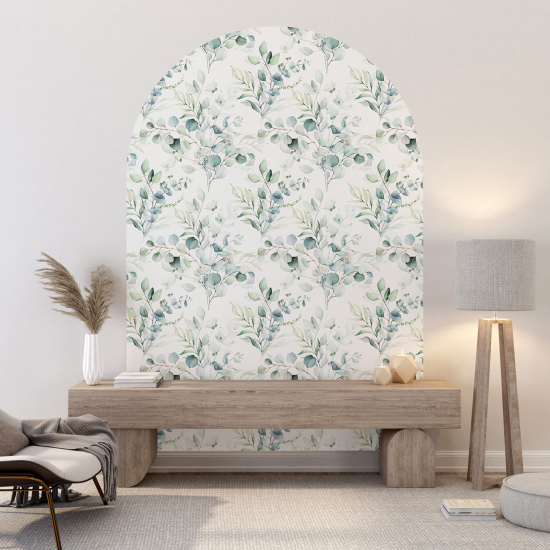 Vinilo Adhesivo Decorativo Arco - Motivo botánico