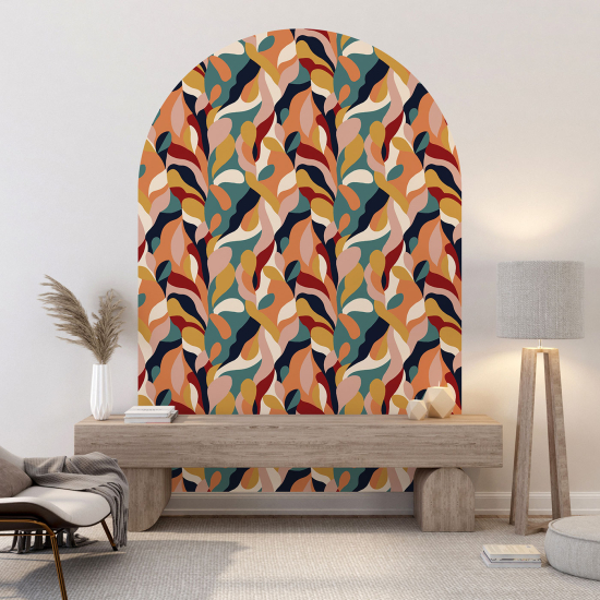 Vinilo Adhesivo Decorativo Arco - Motivo botánico