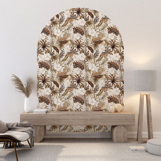 Vinilo Adhesivo Decorativo Arco - Motivo botánico